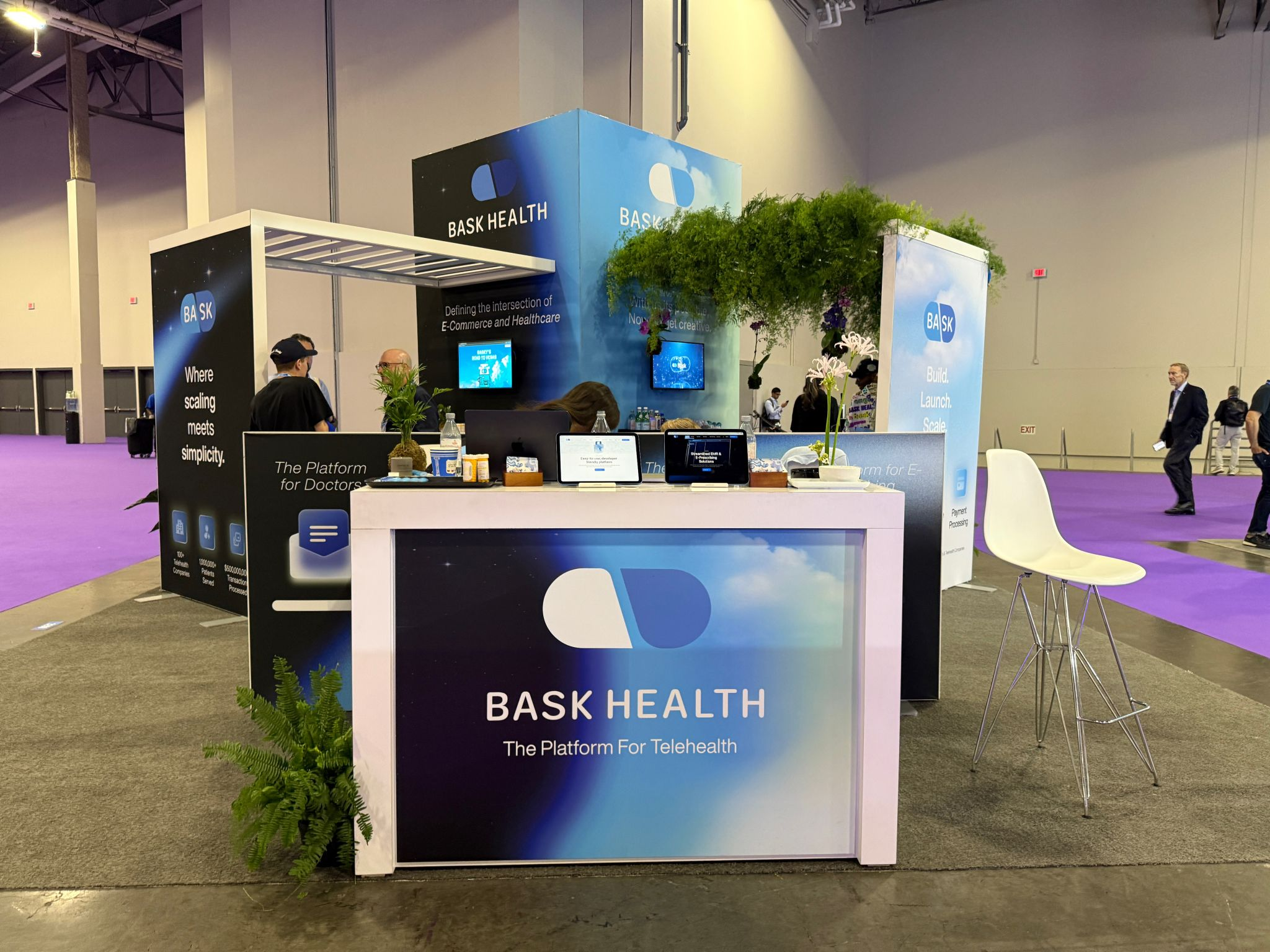 Bask Health booth at HLTH 2025